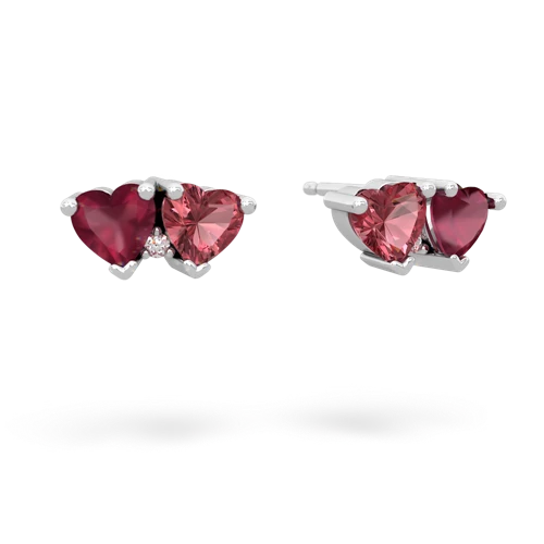 ruby-tourmaline  earrings