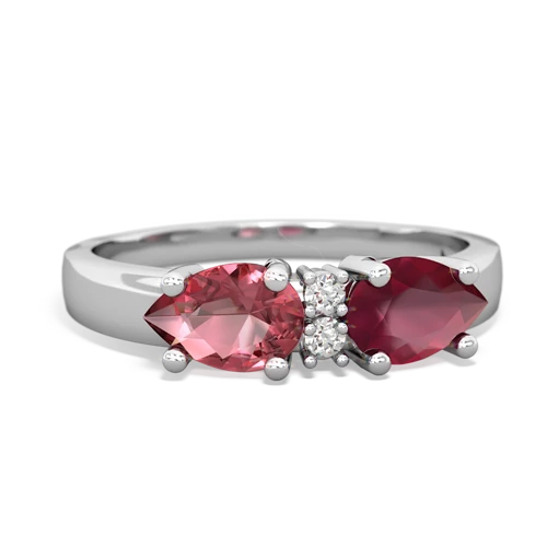 ruby-tourmaline timeless ring