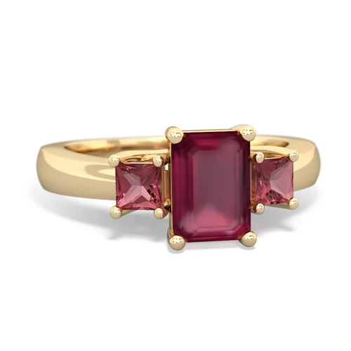 ruby-tourmaline timeless ring