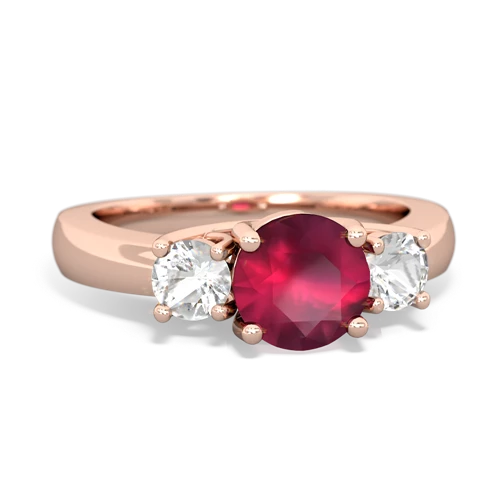 ruby-white topaz timeless ring