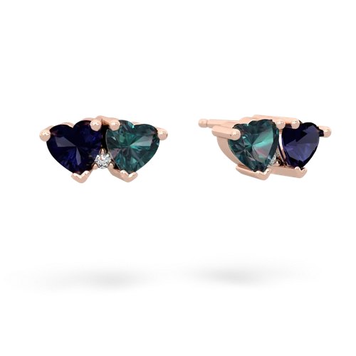 sapphire-alexandrite  earrings