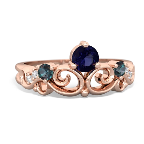 sapphire-alexandrite crown keepsake ring