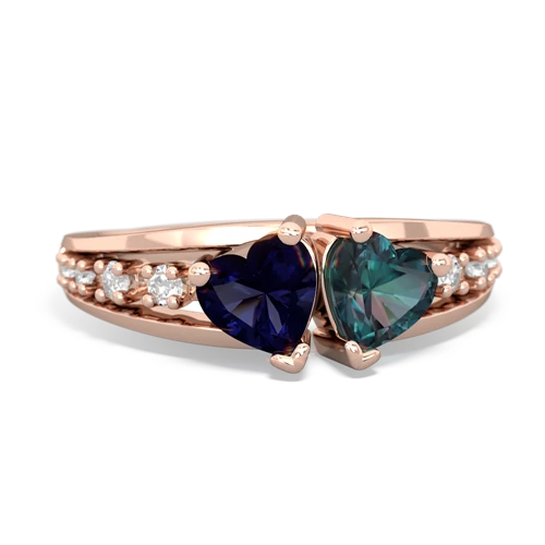 sapphire-alexandrite modern ring