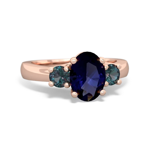 sapphire-alexandrite timeless ring