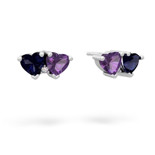 sapphire-amethyst  earrings