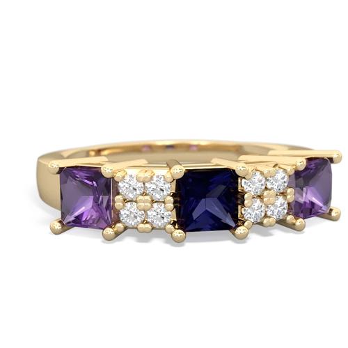 sapphire-amethyst timeless ring