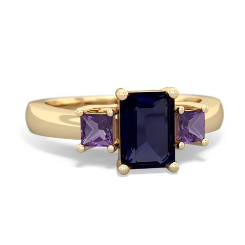 sapphire-amethyst timeless ring