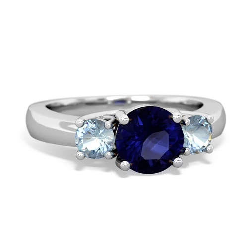 sapphire-aquamarine timeless ring