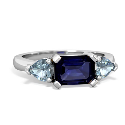 sapphire-aquamarine timeless ring