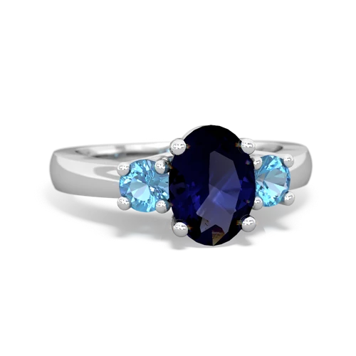 sapphire-blue topaz timeless ring