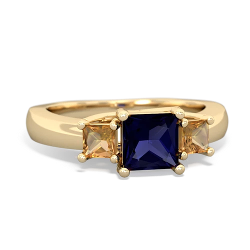 sapphire-citrine timeless ring