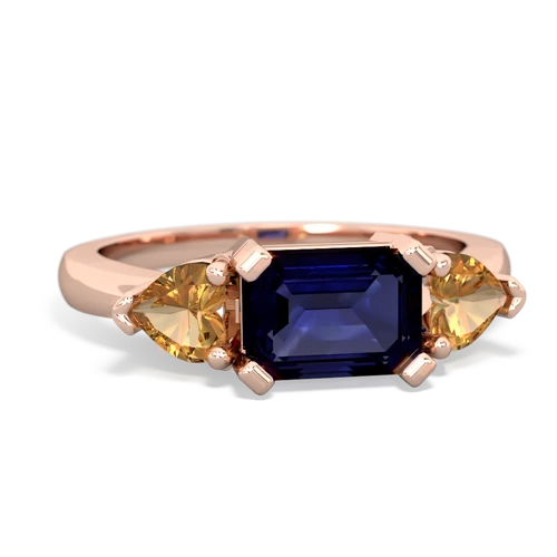 sapphire-citrine timeless ring