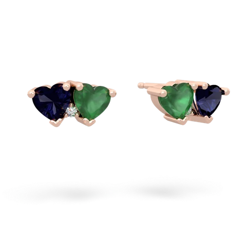 sapphire-emerald  earrings