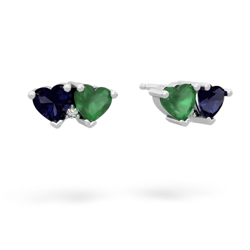 sapphire-emerald  earrings