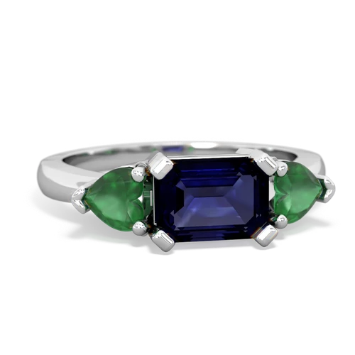 sapphire-emerald timeless ring