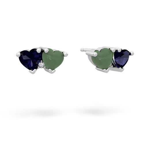 sapphire-jade  earrings