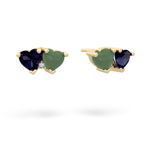 sapphire-jade  earrings