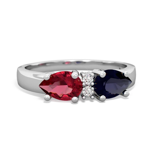 sapphire-lab ruby timeless ring