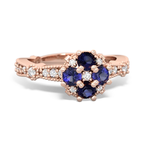 sapphire-lab sapphire art deco engagement ring