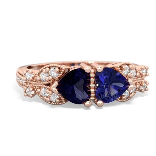 sapphire-lab sapphire keepsake butterfly ring