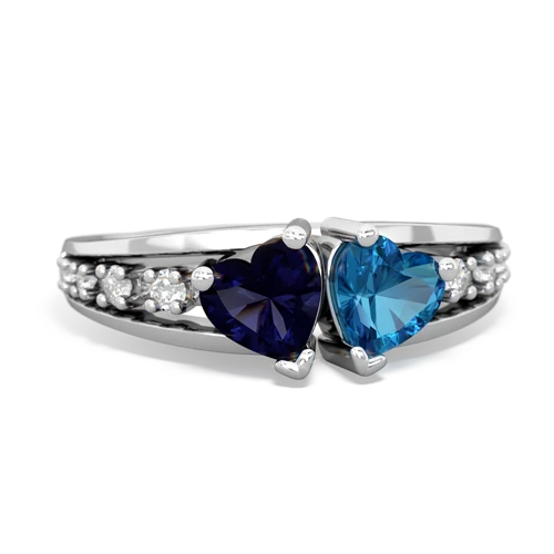 sapphire-london topaz modern ring