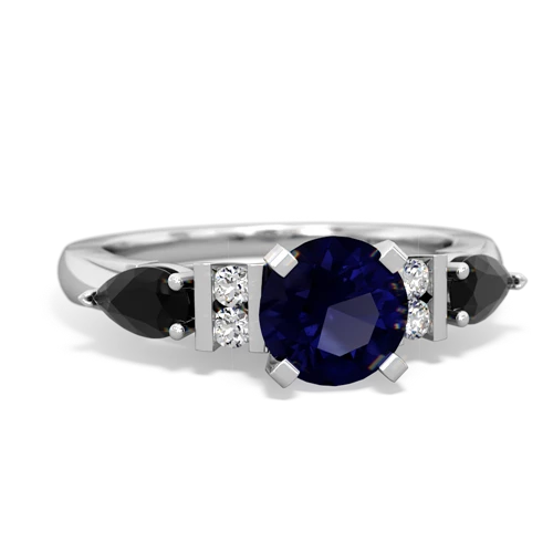 sapphire-onyx engagement ring