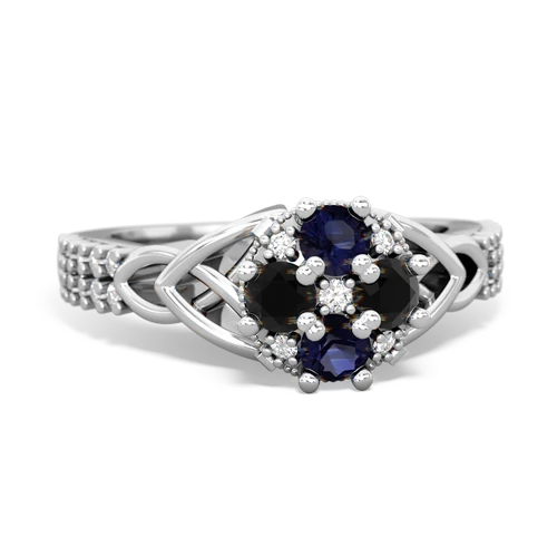 sapphire-onyx engagement ring