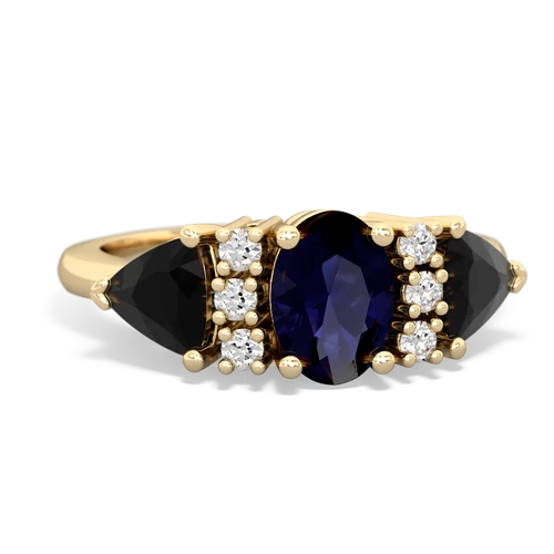 sapphire-onyx timeless ring