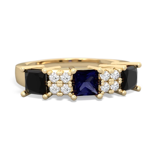 sapphire-onyx timeless ring