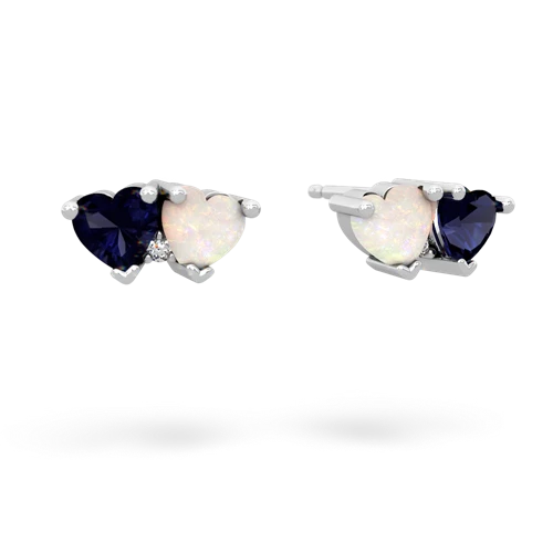 sapphire-opal  earrings