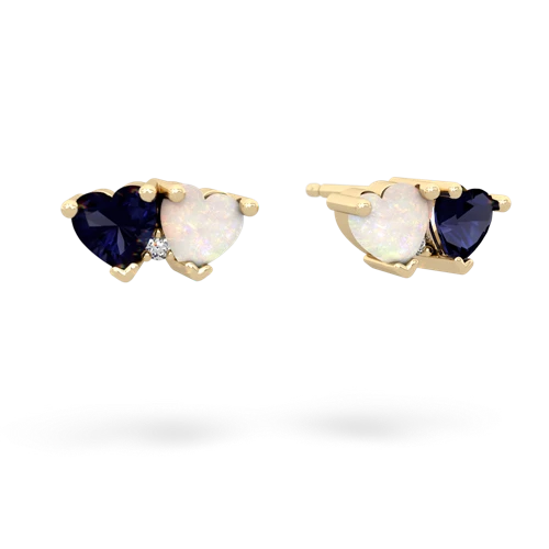 sapphire-opal  earrings