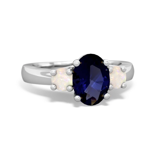 sapphire-opal timeless ring