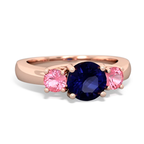 sapphire-pink sapphire timeless ring