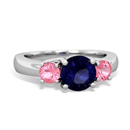 sapphire-pink sapphire timeless ring