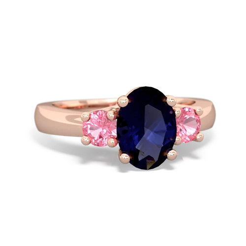 sapphire-pink sapphire timeless ring