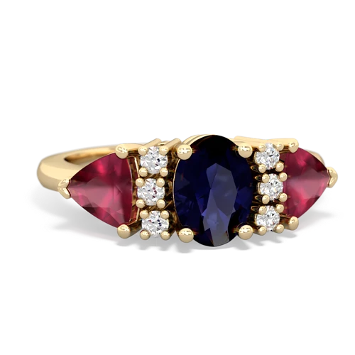 sapphire-ruby timeless ring