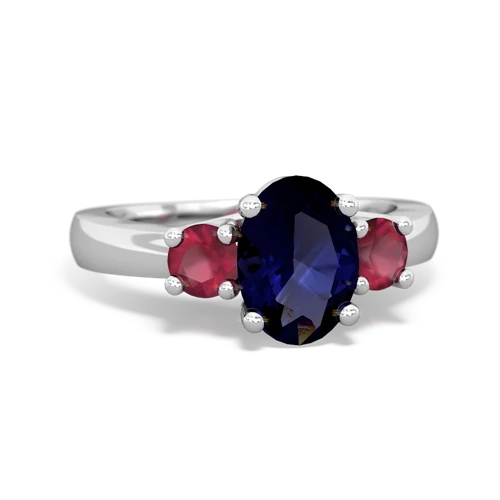 sapphire-ruby timeless ring