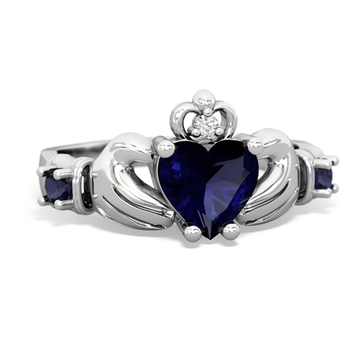 blue topaz-opal claddagh ring