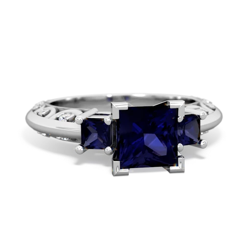 blue topaz-tanzanite engagement ring