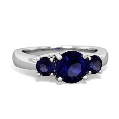 sapphire-sapphire timeless ring