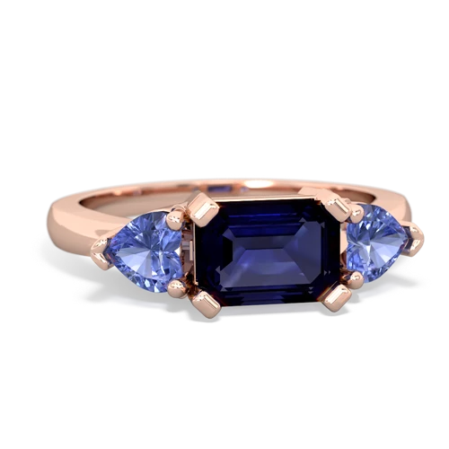 sapphire-tanzanite timeless ring