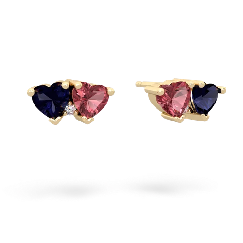 sapphire-tourmaline  earrings