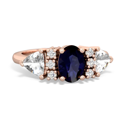 sapphire-white topaz timeless ring