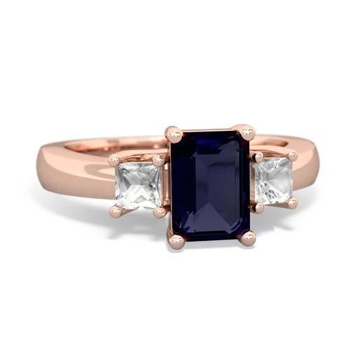 sapphire-white topaz timeless ring