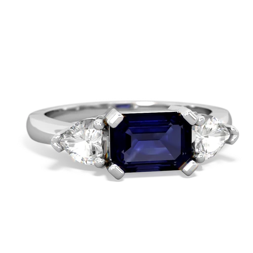 sapphire-white topaz timeless ring