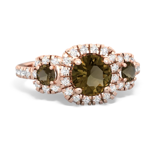 tourmaline-opal three stone regal ring