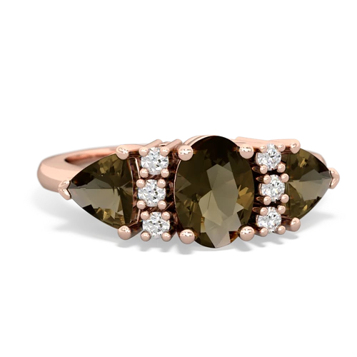 alexandrite-smoky quartz timeless ring