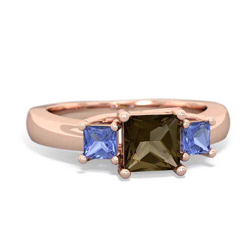 smoky quartz-tanzanite timeless ring