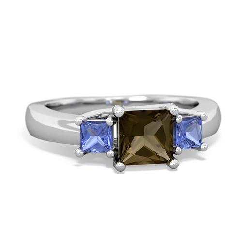 smoky quartz-tanzanite timeless ring