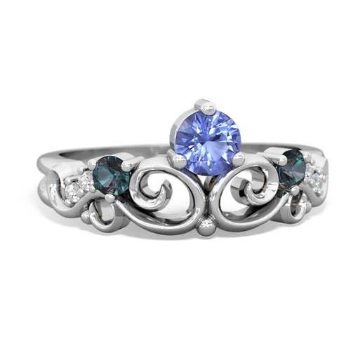 tanzanite-alexandrite crown keepsake ring